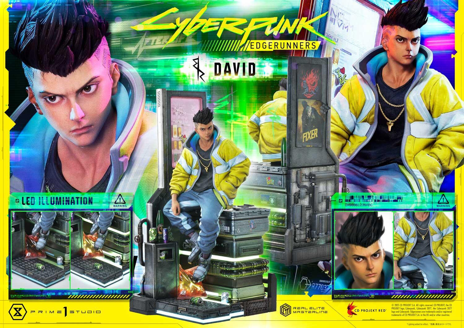 Cyberpunk: Edgerunners - David Martinez - Real Elite Masterline  (REMCP-02) - 1/4 (Prime 1 Studio) photo 44