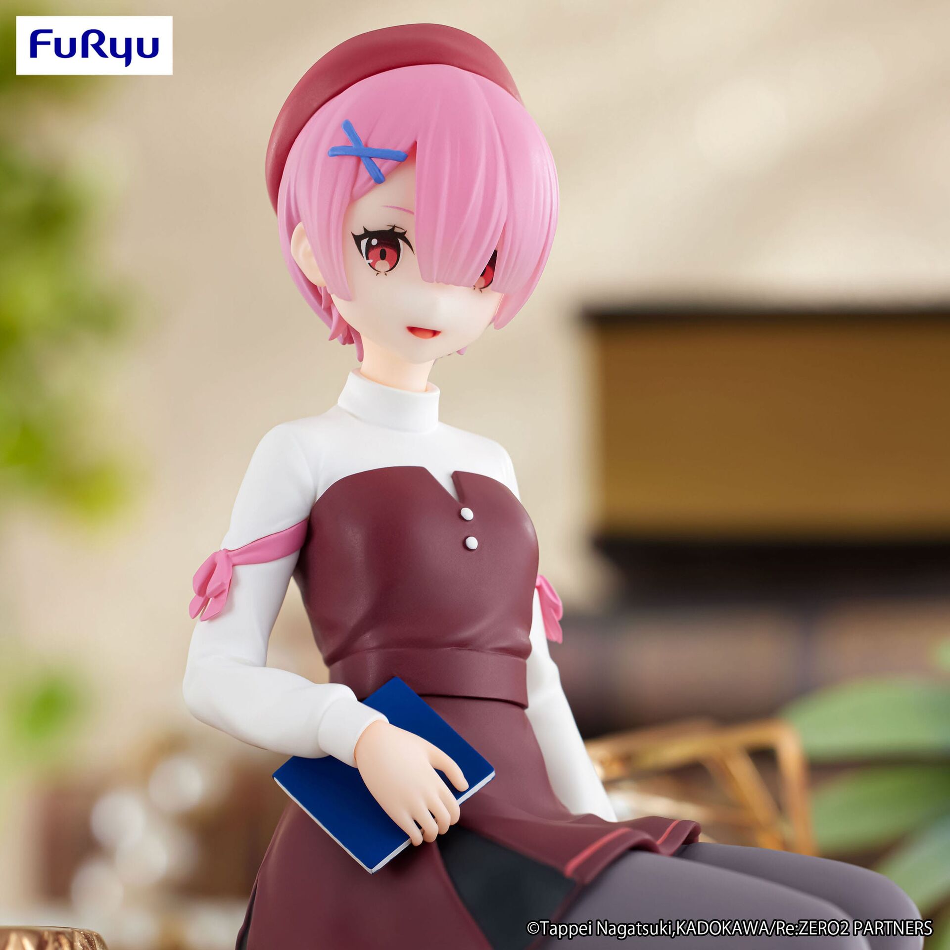 Re:Zero kara Hajimeru Isekai Seikatsu - Ram - Noodle Stopper Figure - Bungaku Style (FuRyu)