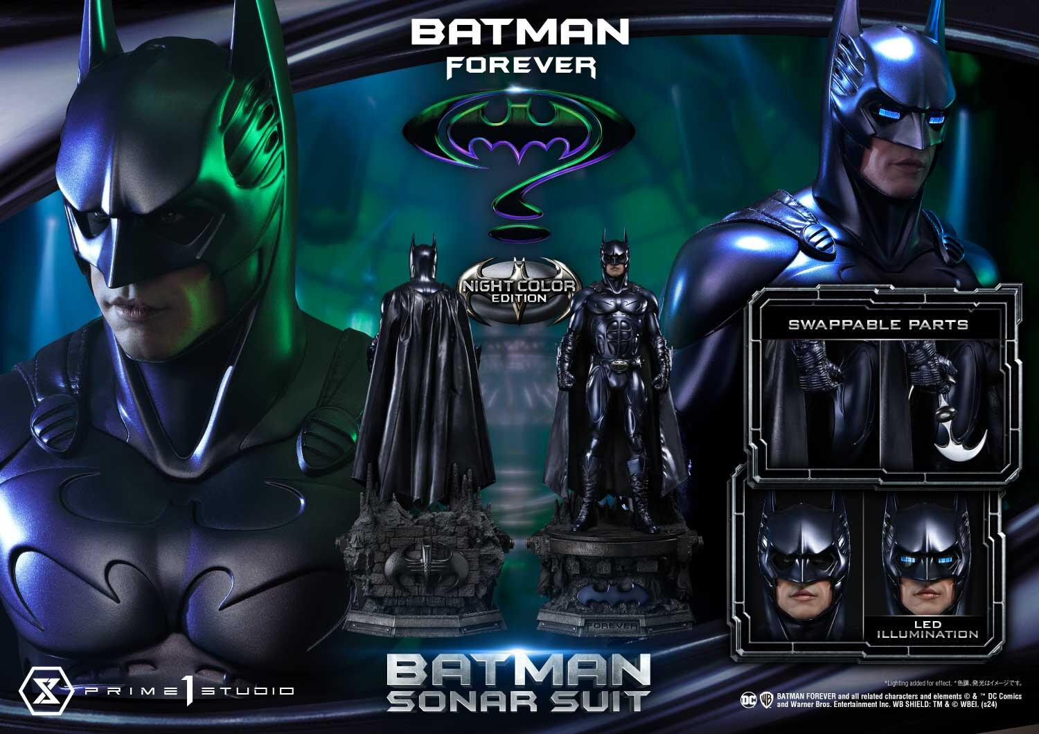 Batman Forever - Batman - Museum Masterline Series  (MMBM-04LM) - 1/3 - Sonar Suit, Night Color Edition (Prime 1 Studio) photo 29