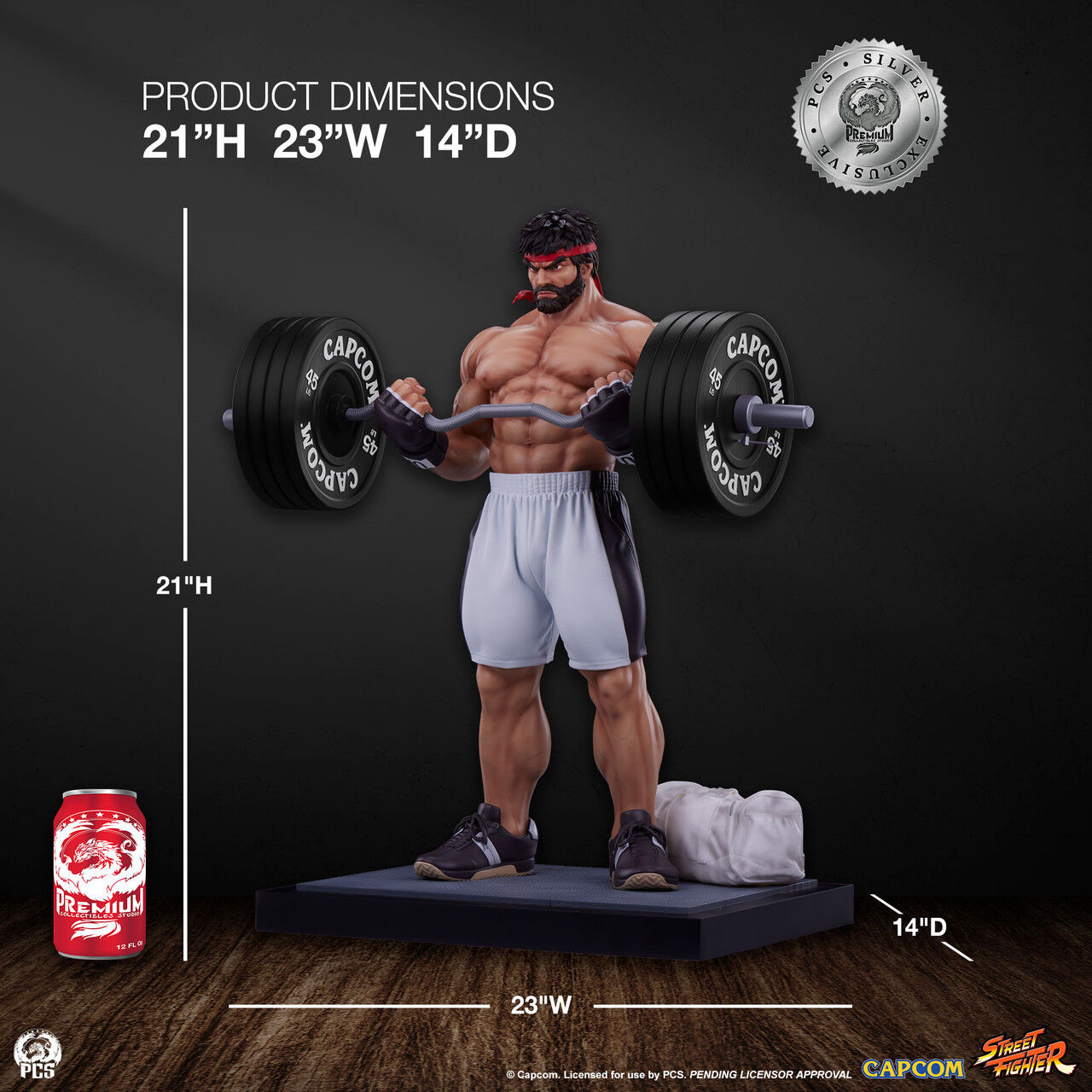 Street Fighter V - Ryu - Gym/Fitness/Powerlifting - 1/4 - Battle (Premium Collectibles Studio) photo 2