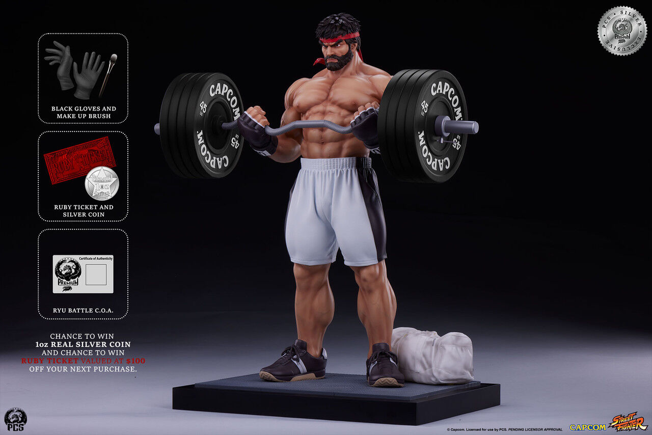 Street Fighter V - Ryu - Gym/Fitness/Powerlifting - 1/4 - Battle (Premium Collectibles Studio) photo 3