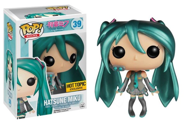 Vocaloid - Hatsune Miku - POP! Rocks (#39) - POP! Vinyl - Metallic ver. (Funko Toys, Hot Topic)