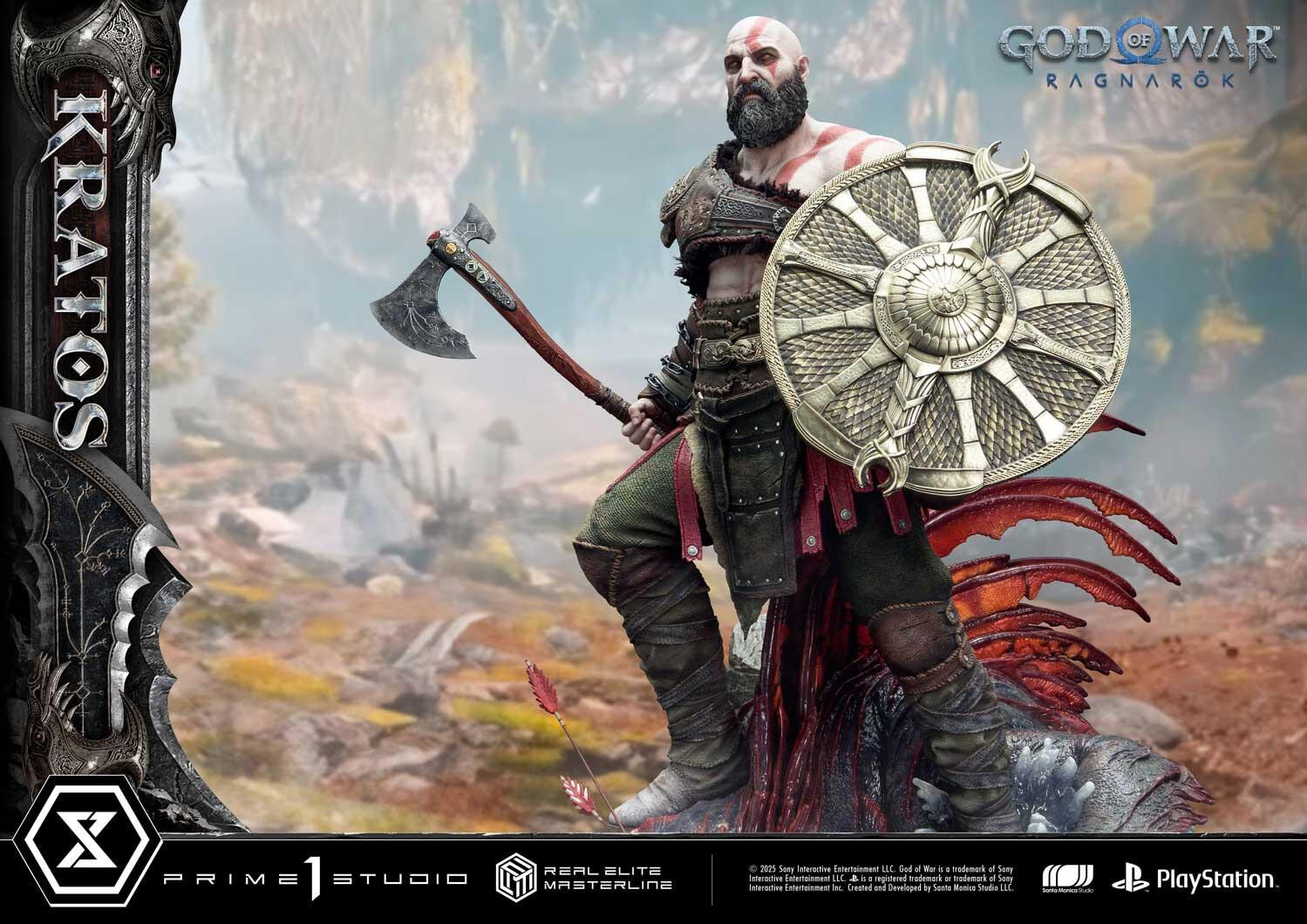 God of War Ragnarök - Dreki - Kratos - Mimir - Real Elite Masterline  (REMGOW-01) - 1/3 (Prime 1 Studio)