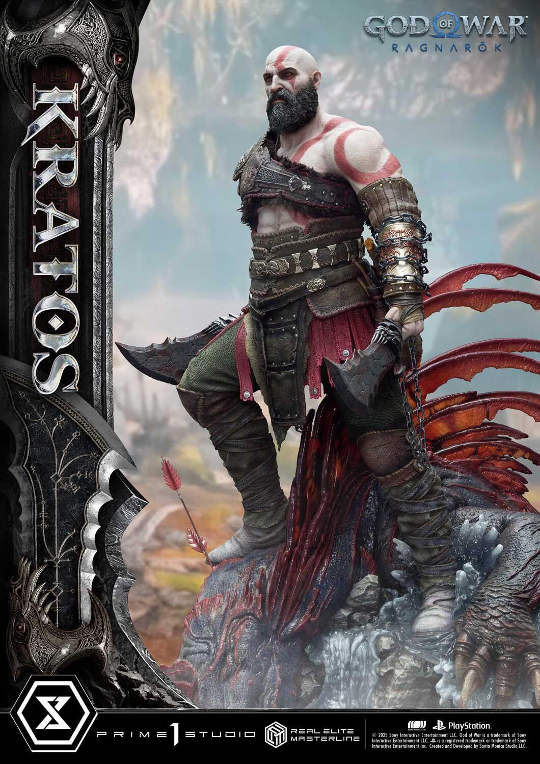 God of War Ragnarök - Dreki - Kratos - Mimir - Real Elite Masterline  (REMGOW-01) - 1/3 (Prime 1 Studio) photo 4