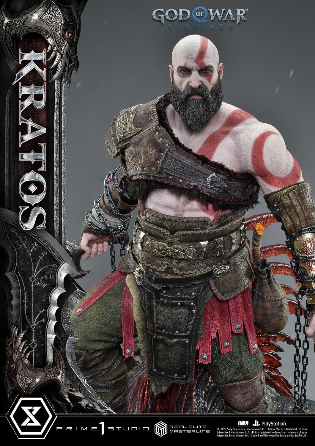 God of War Ragnarök - Dreki - Kratos - Mimir - Real Elite Masterline  (REMGOW-01) - 1/3 (Prime 1 Studio) photo 13