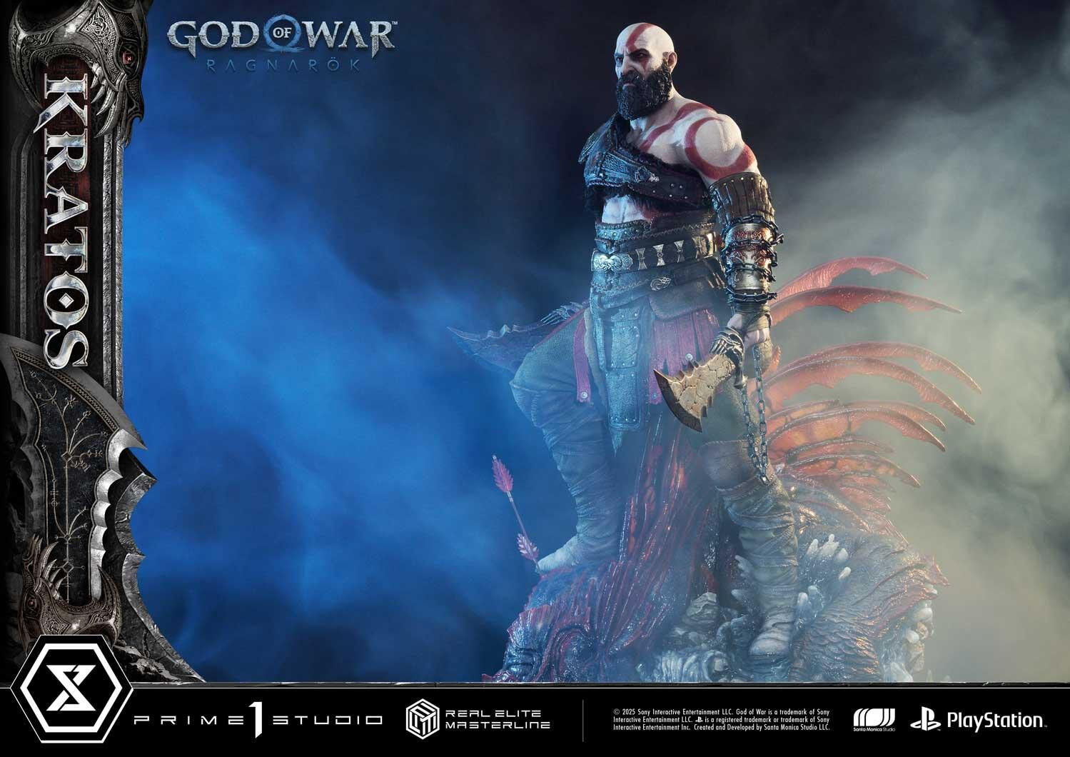 God of War Ragnarök - Dreki - Kratos - Mimir - Real Elite Masterline  (REMGOW-01) - 1/3 (Prime 1 Studio) photo 16