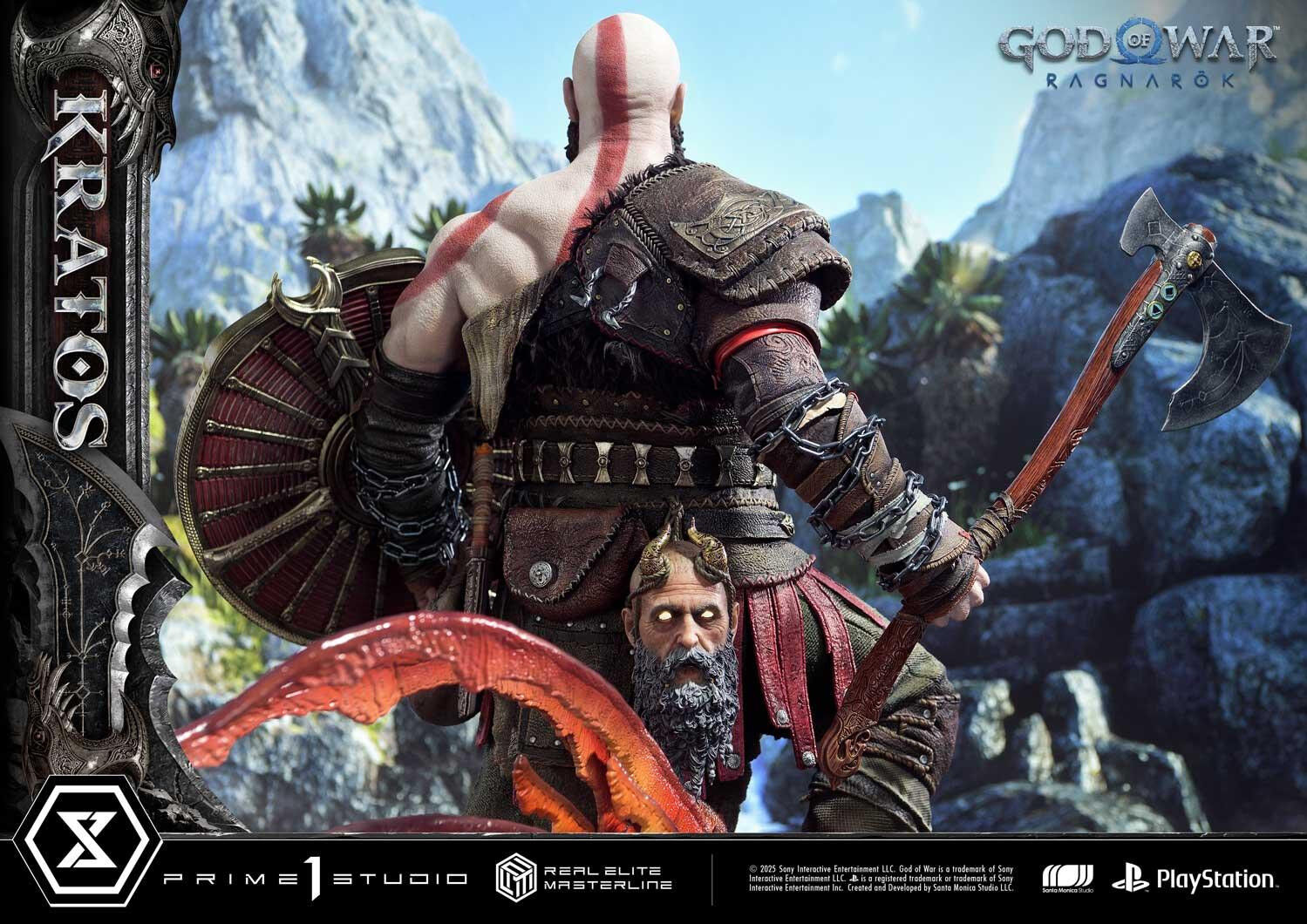 God of War Ragnarök - Dreki - Kratos - Mimir - Real Elite Masterline  (REMGOW-01) - 1/3 (Prime 1 Studio) photo 18