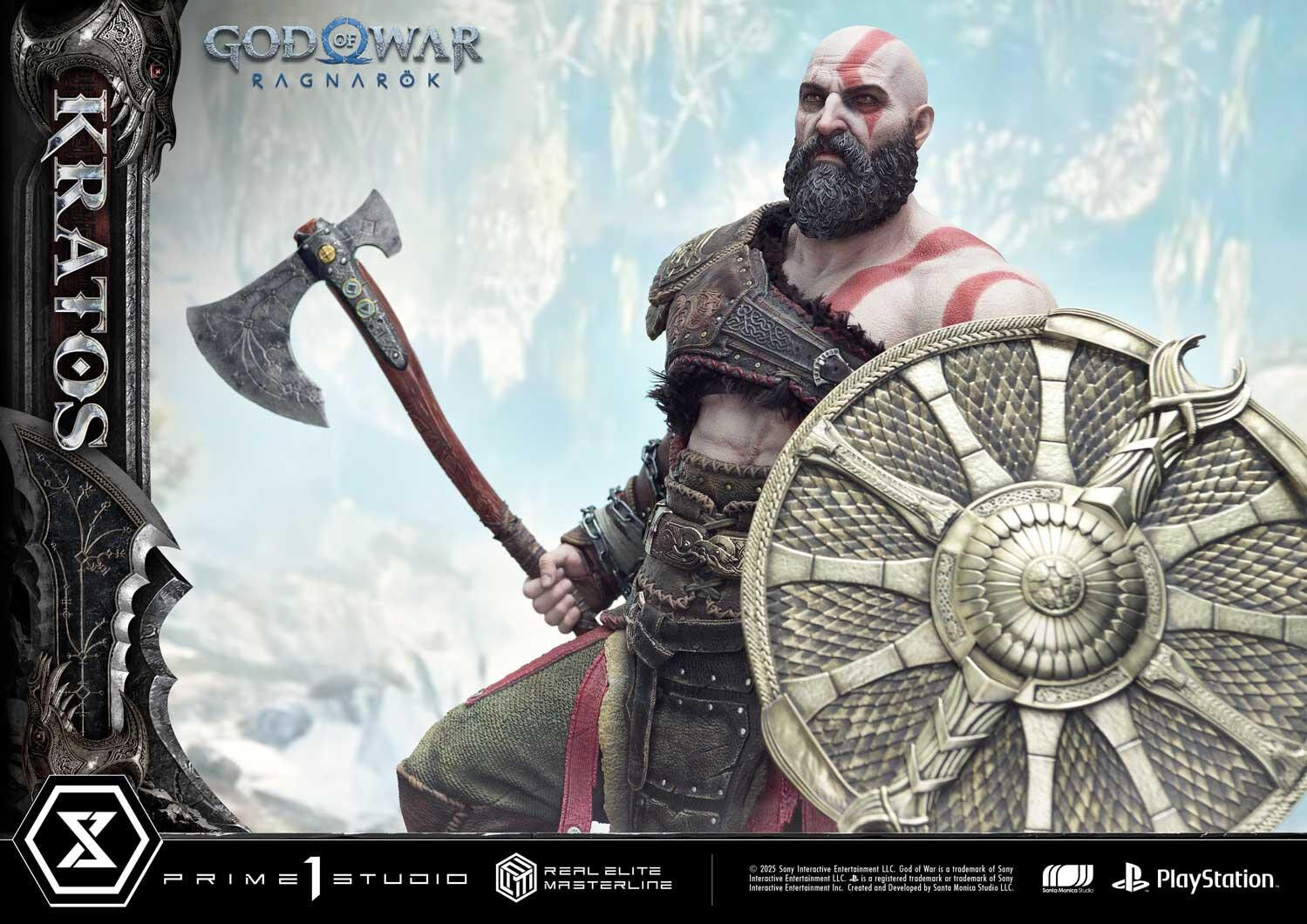 God of War Ragnarök - Dreki - Kratos - Mimir - Real Elite Masterline  (REMGOW-01) - 1/3 (Prime 1 Studio) photo 19