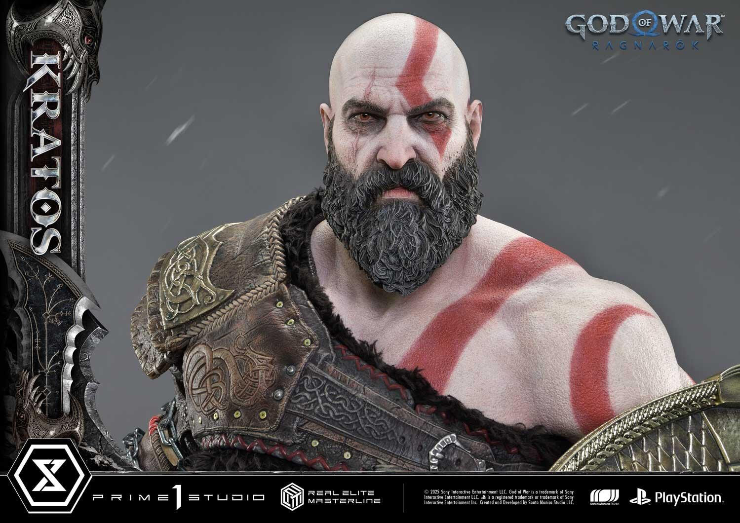 God of War Ragnarök - Dreki - Kratos - Mimir - Real Elite Masterline  (REMGOW-01) - 1/3 (Prime 1 Studio) photo 41