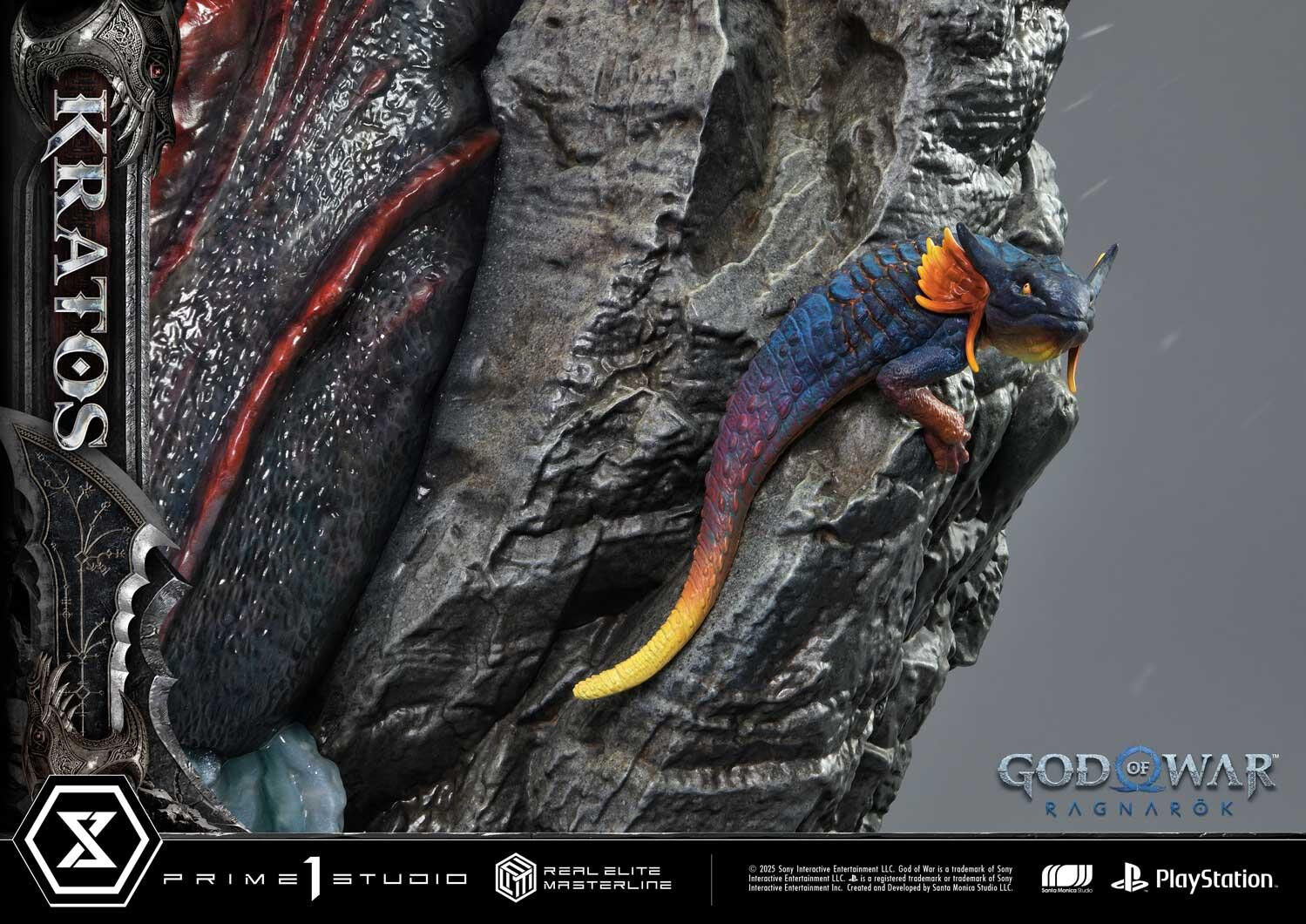 God of War Ragnarök - Dreki - Kratos - Mimir - Real Elite Masterline  (REMGOW-01) - 1/3 (Prime 1 Studio) photo 43
