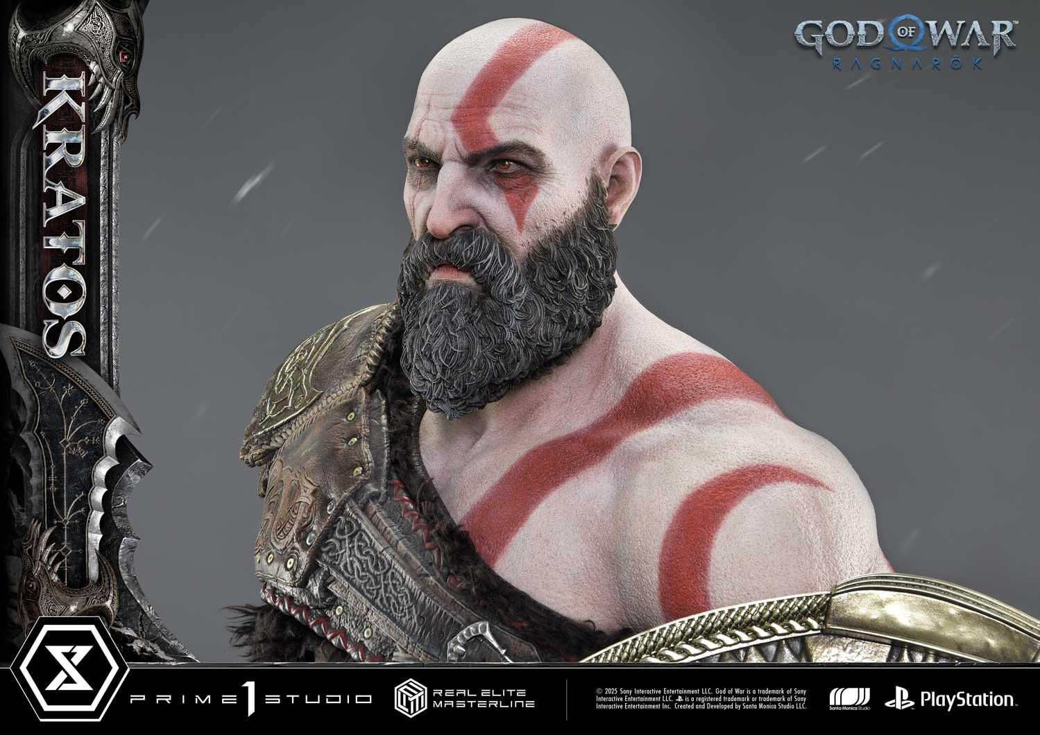 God of War Ragnarök - Dreki - Kratos - Mimir - Real Elite Masterline  (REMGOW-01) - 1/3 (Prime 1 Studio) photo 47