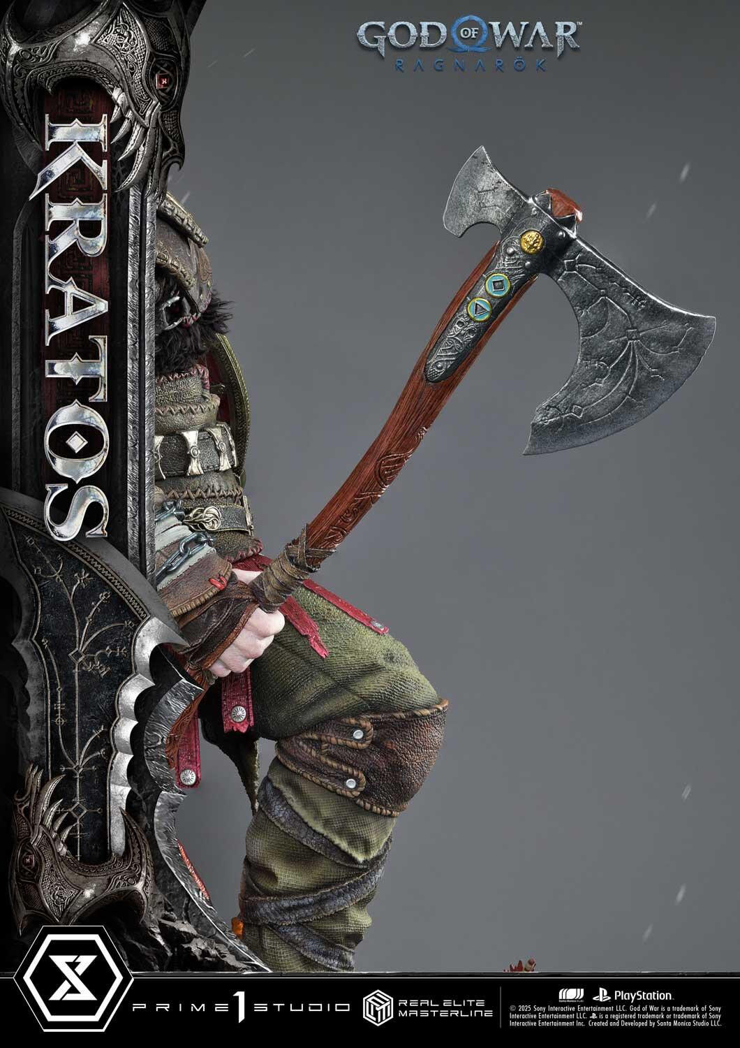 God of War Ragnarök - Dreki - Kratos - Mimir - Real Elite Masterline  (REMGOW-01) - 1/3 (Prime 1 Studio) photo 48