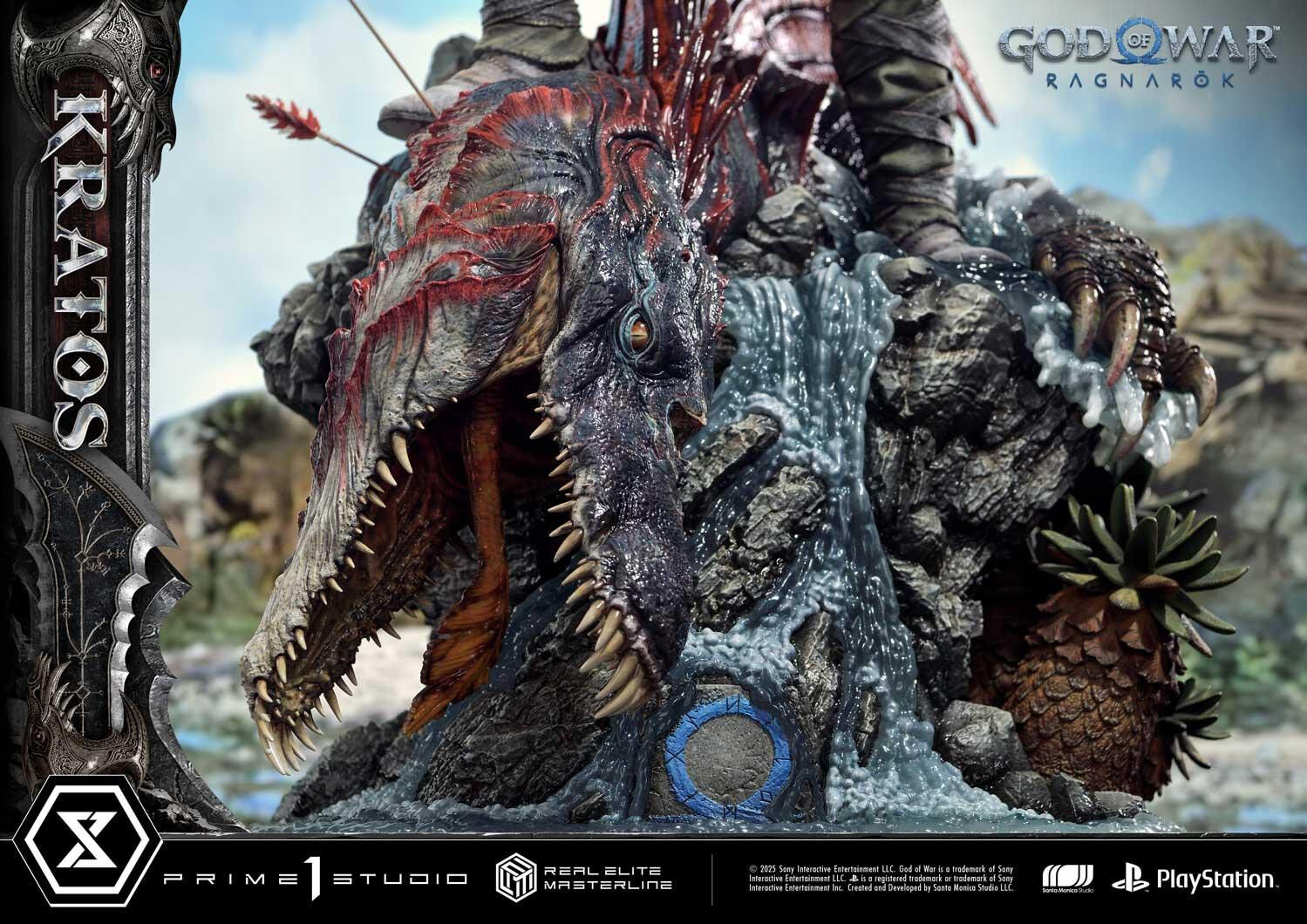 God of War Ragnarök - Dreki - Kratos - Mimir - Real Elite Masterline  (REMGOW-01) - 1/3 (Prime 1 Studio) photo 51