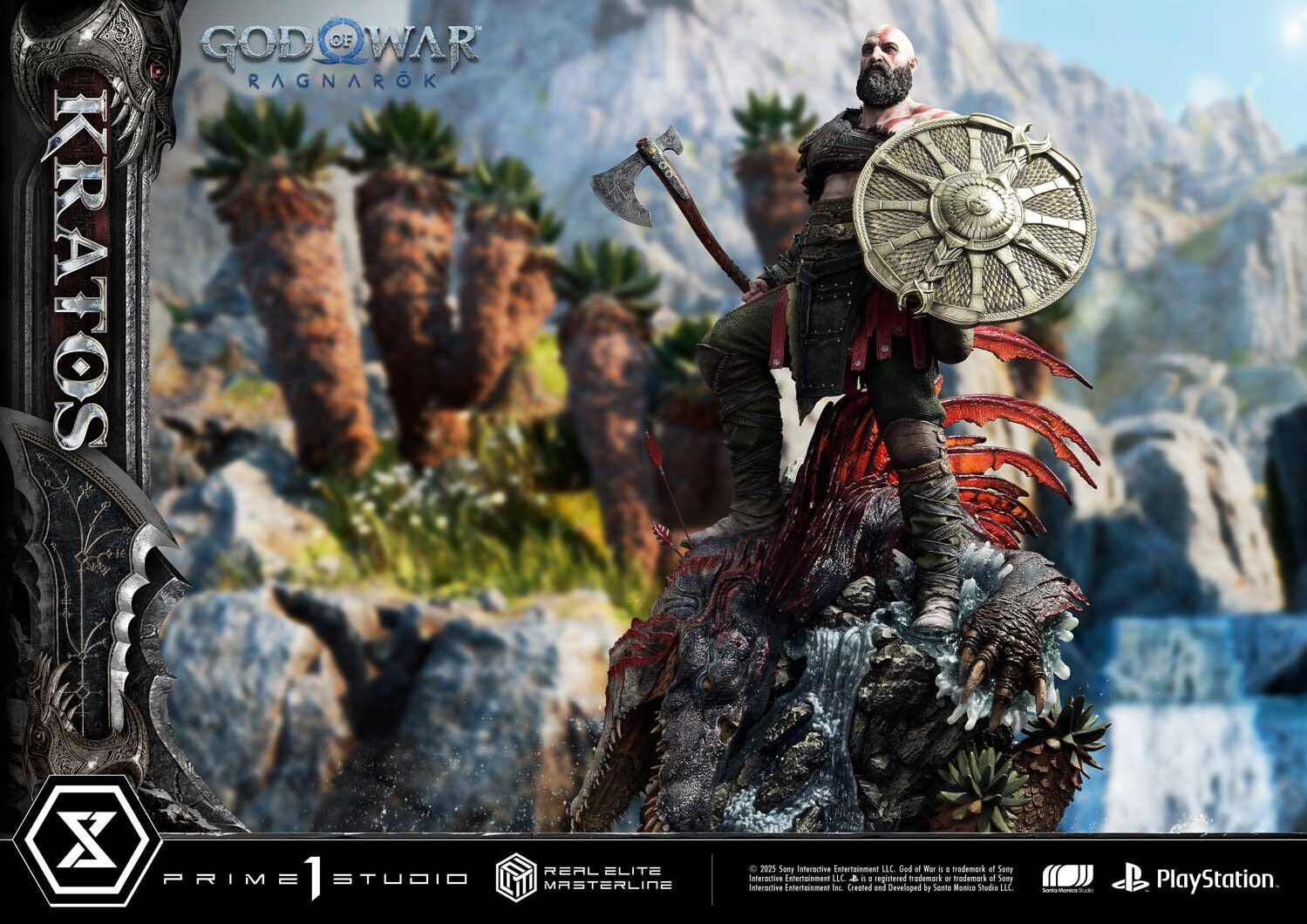 God of War Ragnarök - Dreki - Kratos - Mimir - Real Elite Masterline  (REMGOW-01) - 1/3 (Prime 1 Studio) photo 53