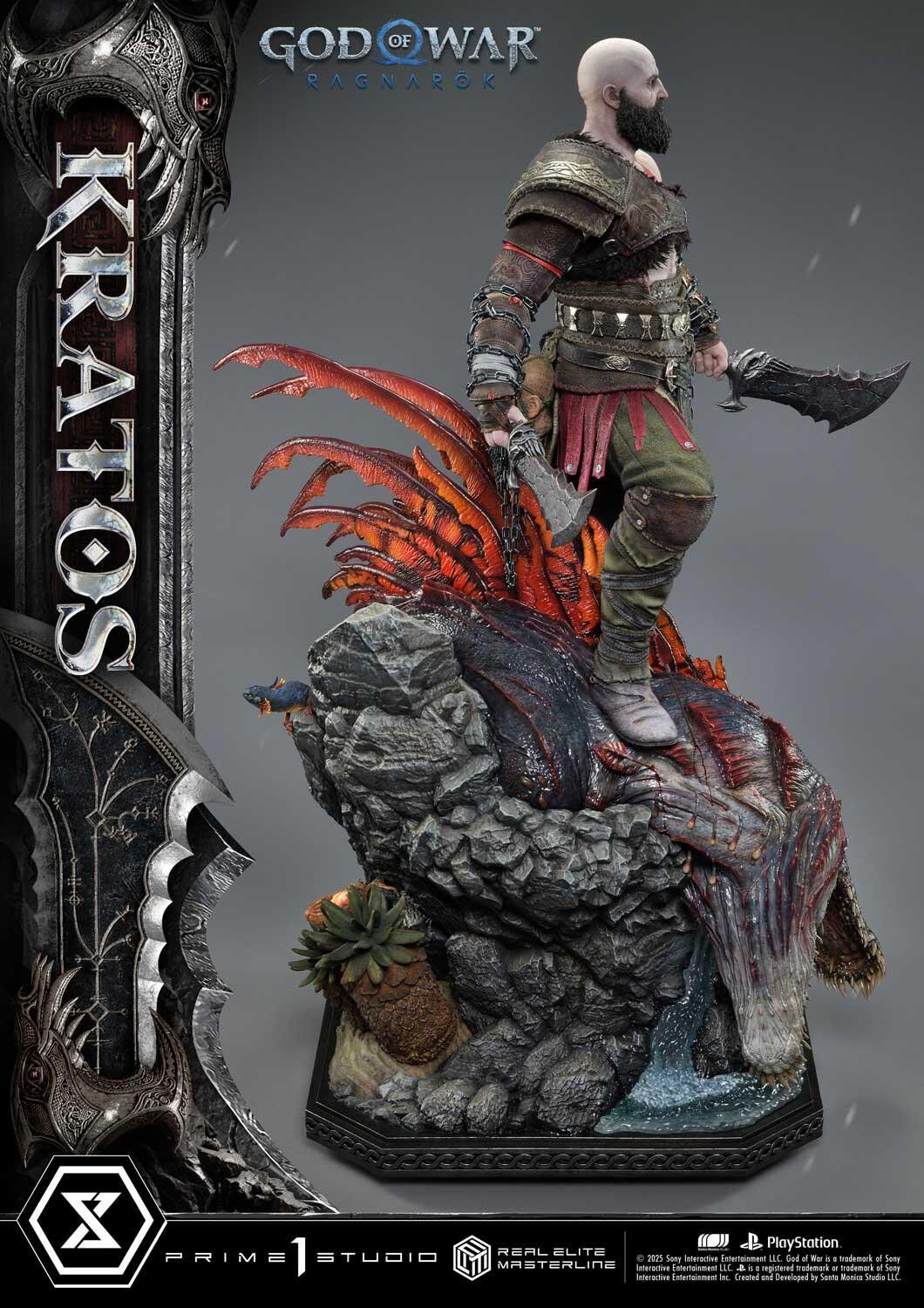 God of War Ragnarök - Dreki - Kratos - Mimir - Real Elite Masterline  (REMGOW-01) - 1/3 (Prime 1 Studio) photo 55