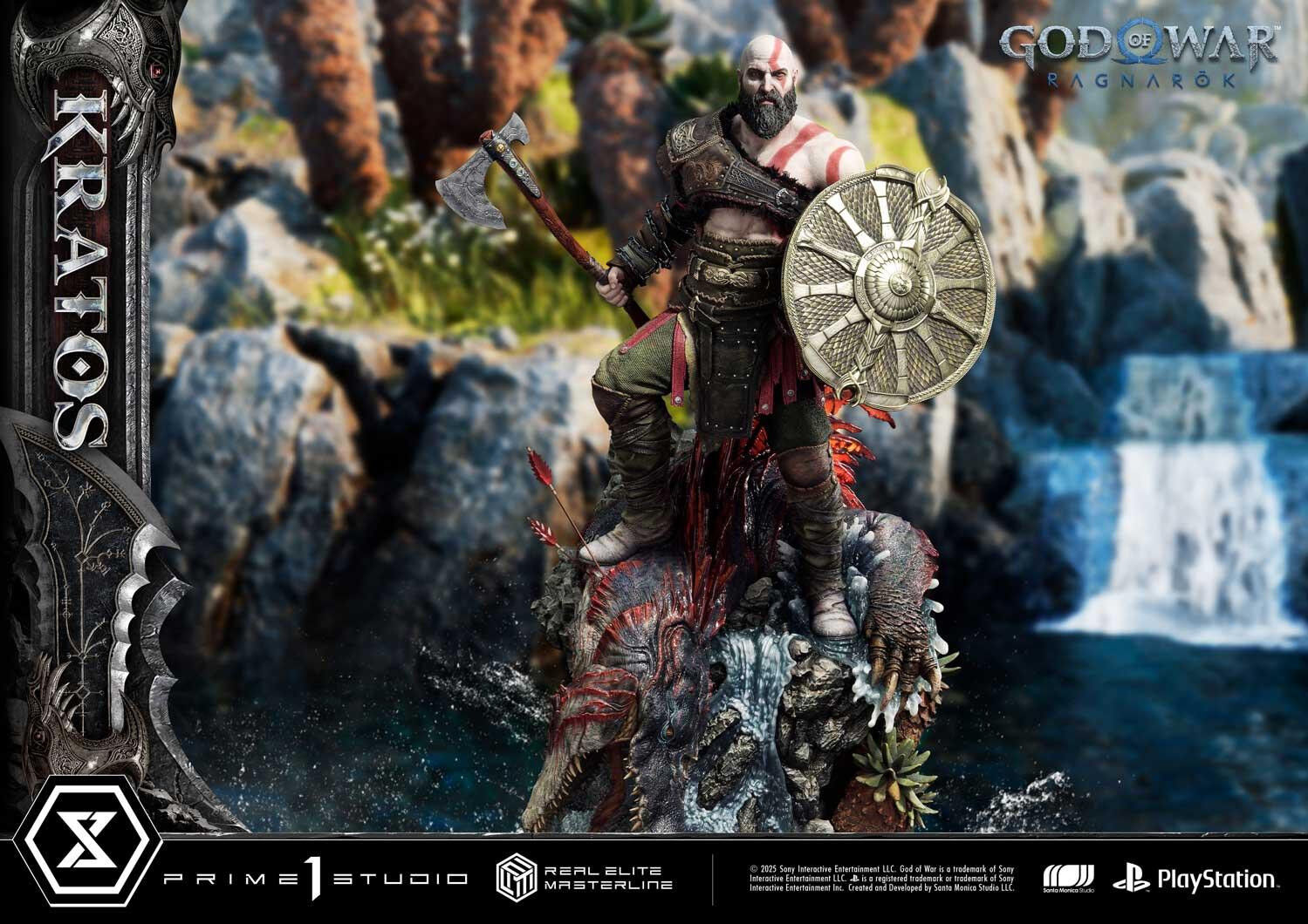 God of War Ragnarök - Dreki - Kratos - Mimir - Real Elite Masterline  (REMGOW-01) - 1/3 (Prime 1 Studio) photo 56