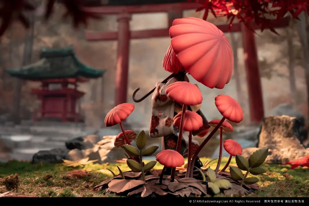 Original - Mushroom Girls Series (No.6) - Marasmius Haematocephalus - 1/1 (Merry Goods, Reverse Studio) photo 11
