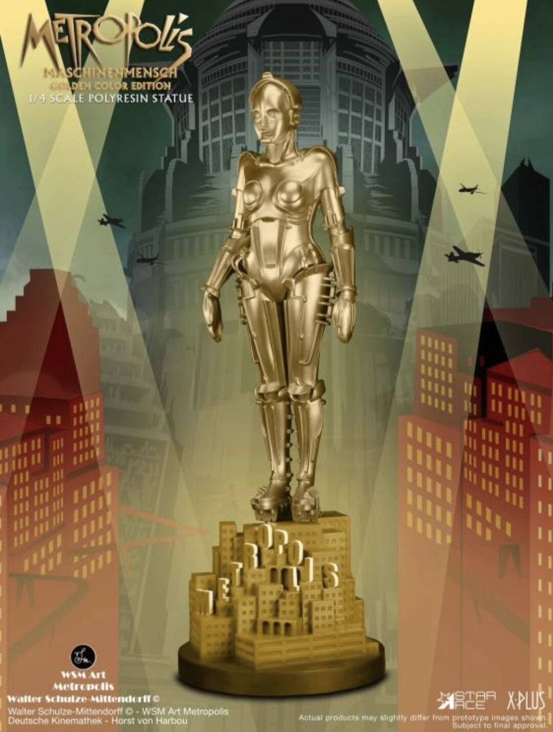 Metropolis - Maschinenmensch - 1/4 - Golden Color Edition (Star Ace, X-Plus) photo 2