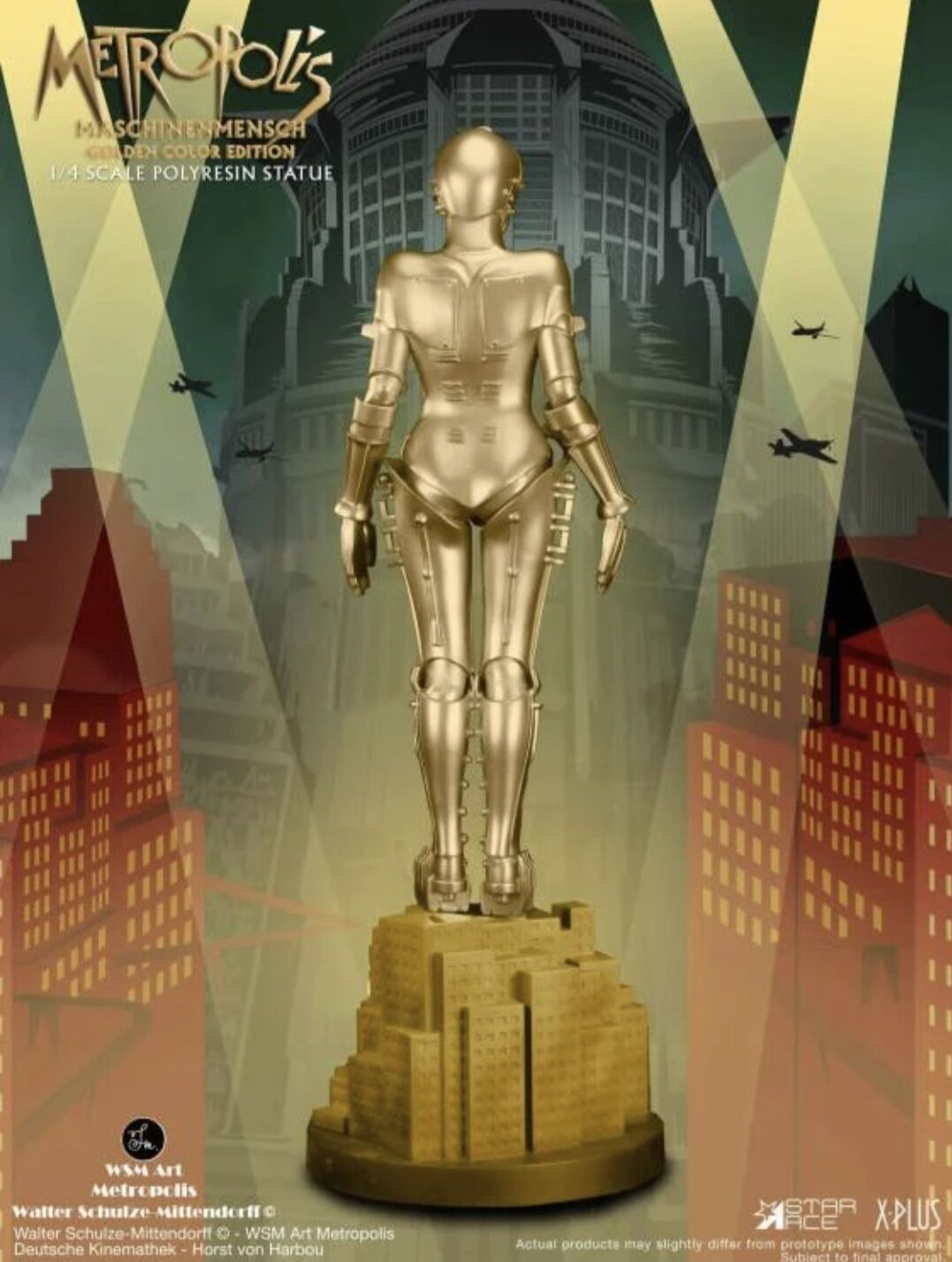Metropolis - Maschinenmensch - 1/4 - Golden Color Edition (Star Ace, X-Plus) photo 3