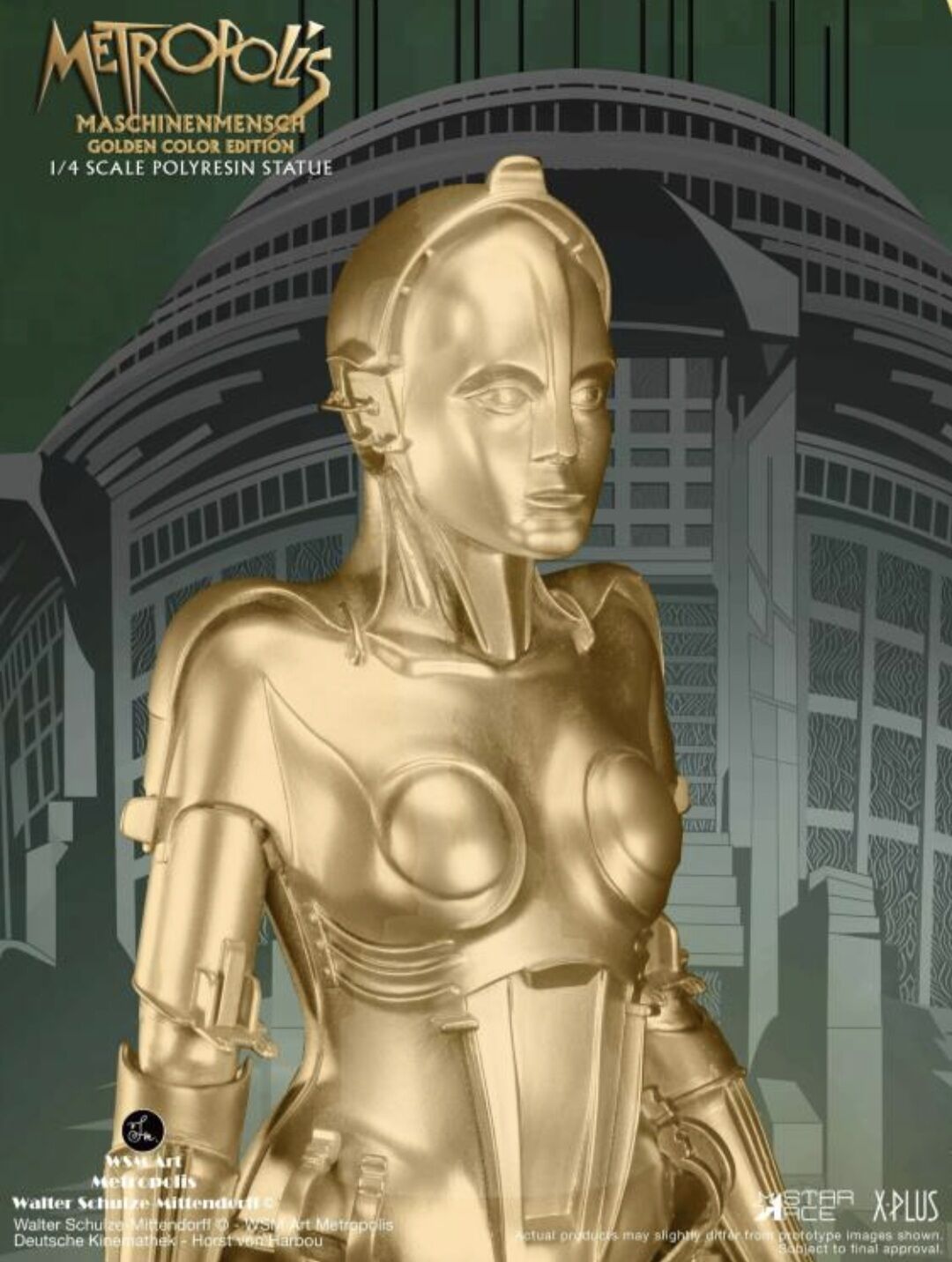 Metropolis - Maschinenmensch - 1/4 - Golden Color Edition (Star Ace, X-Plus) photo 5
