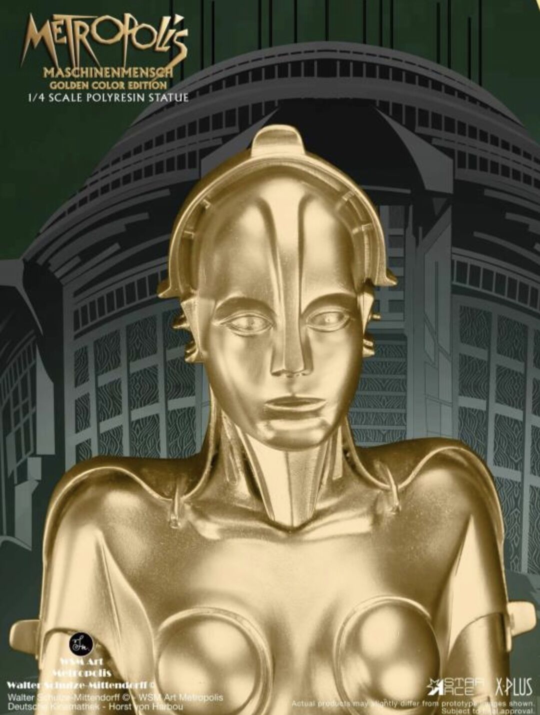 Metropolis - Maschinenmensch - 1/4 - Golden Color Edition (Star Ace, X-Plus) photo 6