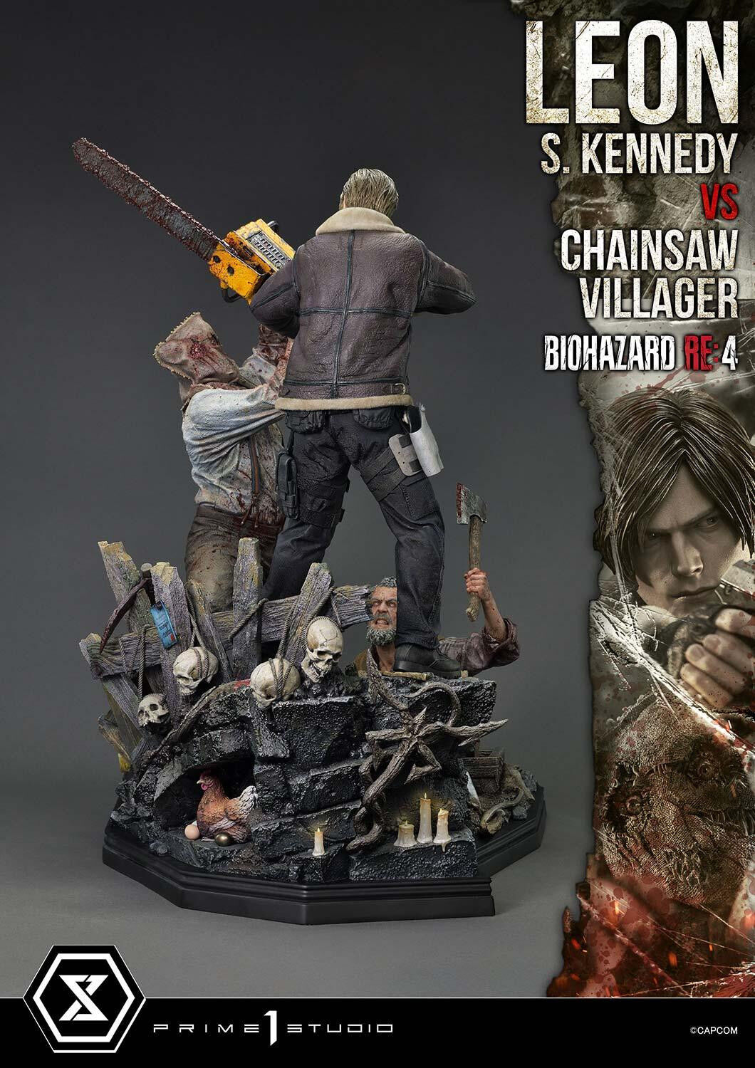 Biohazard Re:4 - Chainsaw Otoko - Leon S. Kennedy - Los Ganados - Ultimate Premium Masterline (UPMRE4-02) - 1/4 (Prime 1 Studio)