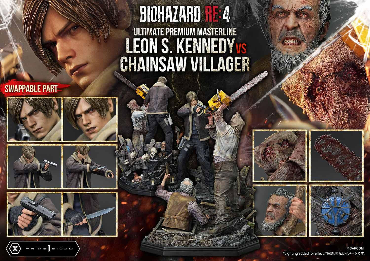 Biohazard Re:4 - Chainsaw Otoko - Leon S. Kennedy - Los Ganados - Ultimate Premium Masterline (UPMRE4-02) - 1/4 (Prime 1 Studio) photo 21