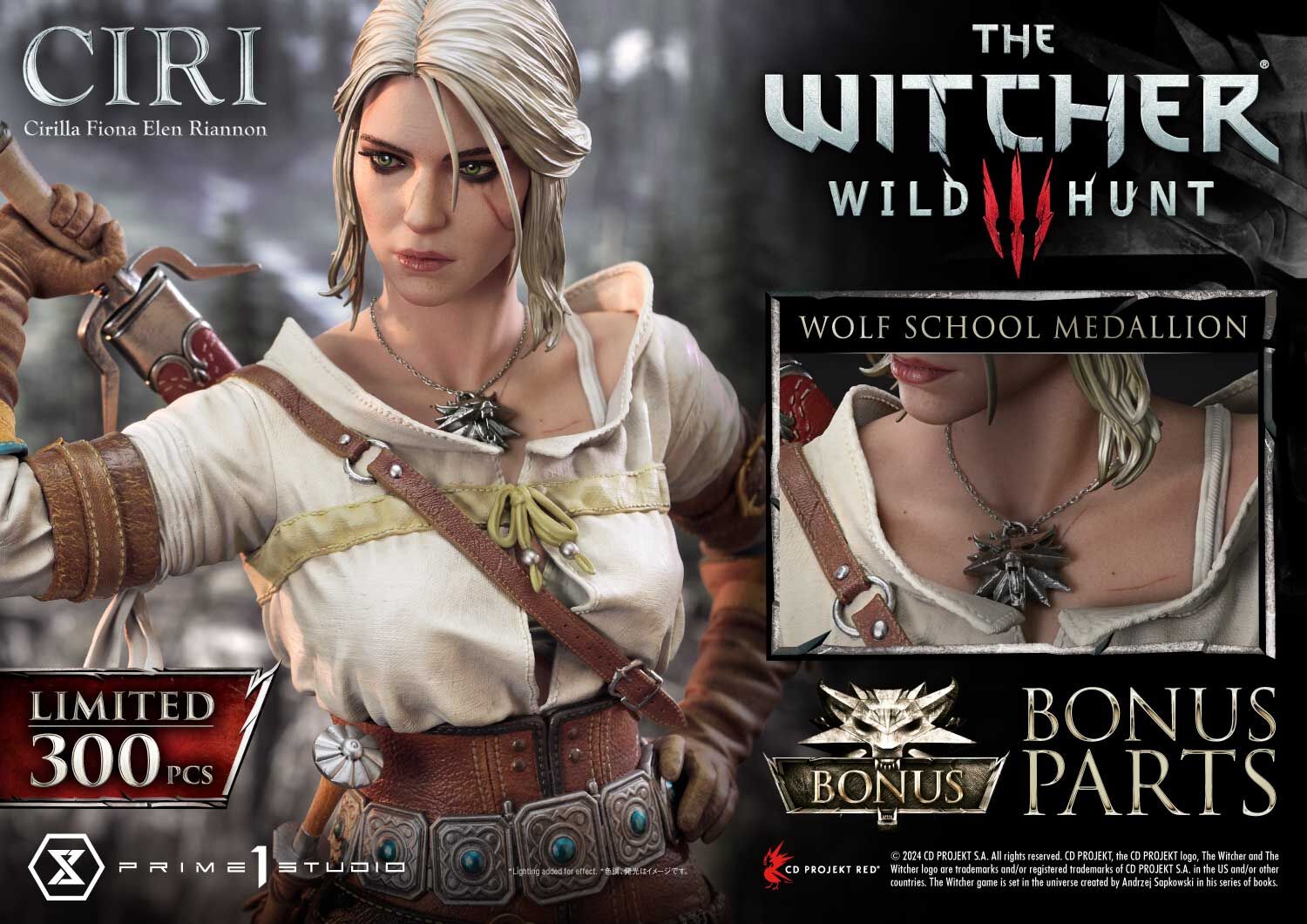 The Witcher 3: Wild Hunt - Ciri - Hound of the Wild Hunt - Museum Masterline Series (MMW3-03S) - 1/3 - Bonus Version (Prime 1 Studio) photo 25