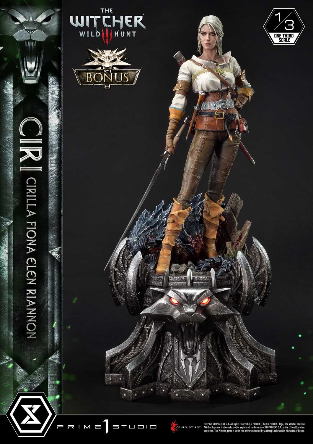 The Witcher 3: Wild Hunt - Ciri - Hound of the Wild Hunt - Museum Masterline Series (MMW3-03S) - 1/3 - Bonus Version (Prime 1 Studio) photo 28