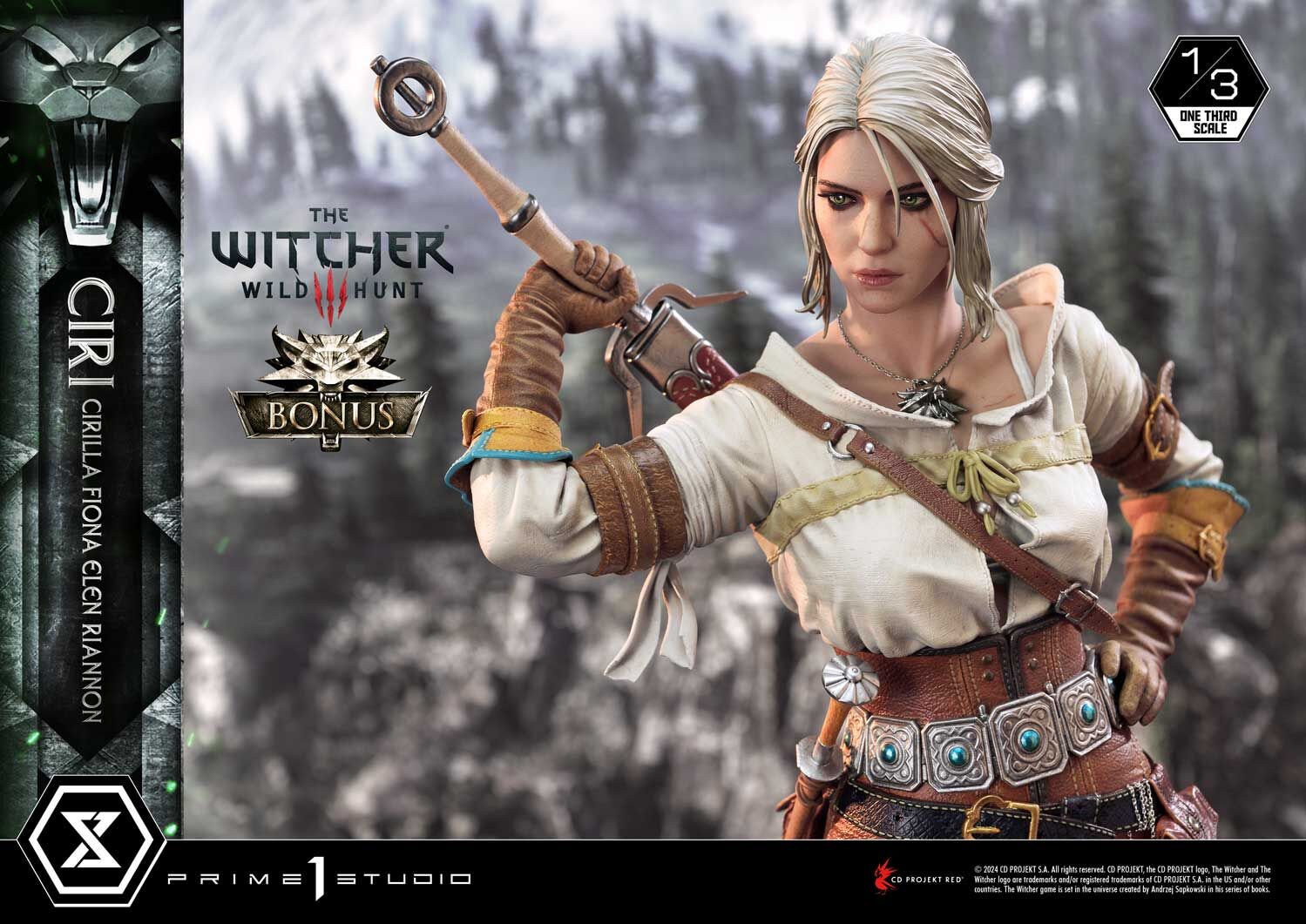 The Witcher 3: Wild Hunt - Ciri - Hound of the Wild Hunt - Museum Masterline Series (MMW3-03S) - 1/3 - Bonus Version (Prime 1 Studio) photo 29