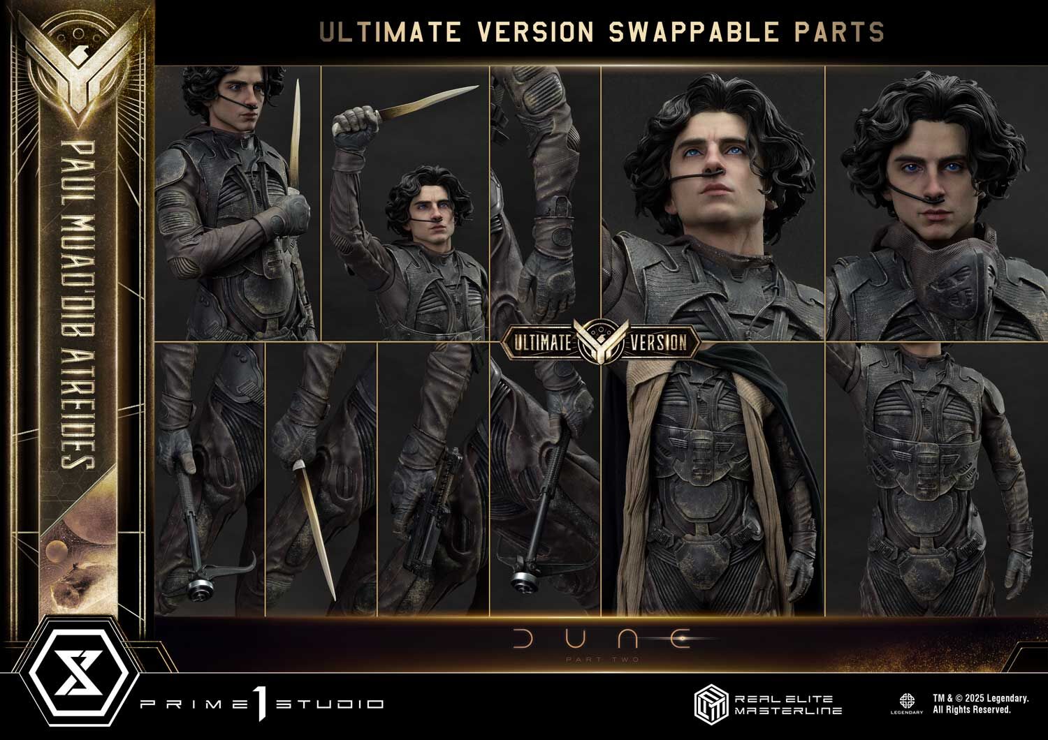 Dune: Part Two - Muad'Dib - Paul Atreides - Real Elite Masterline  (REMDUNE2-01UTS) - 1/3 - Ultimate Bonus Version (Prime 1 Studio) photo 45
