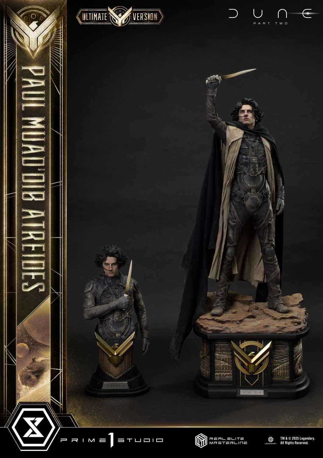 Dune: Part Two - Muad'Dib - Paul Atreides - Real Elite Masterline  (REMDUNE2-01UTS) - 1/3 - Ultimate Bonus Version (Prime 1 Studio) photo 48