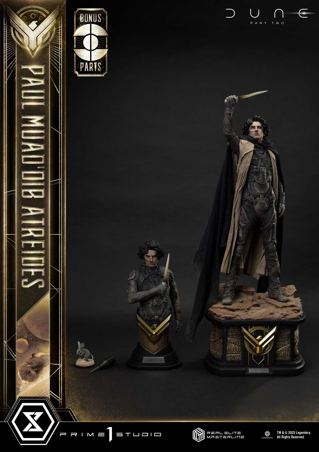 Dune: Part Two - Muad'Dib - Paul Atreides - Real Elite Masterline  (REMDUNE2-01UTS) - 1/3 - Ultimate Bonus Version (Prime 1 Studio) photo 89