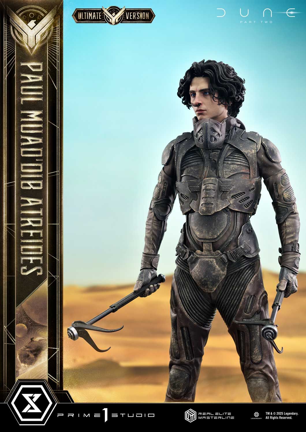 Dune: Part Two - Muad'Dib - Paul Atreides - Real Elite Masterline  (REMDUNE2-01UTS) - 1/3 - Ultimate Bonus Version (Prime 1 Studio) photo 98
