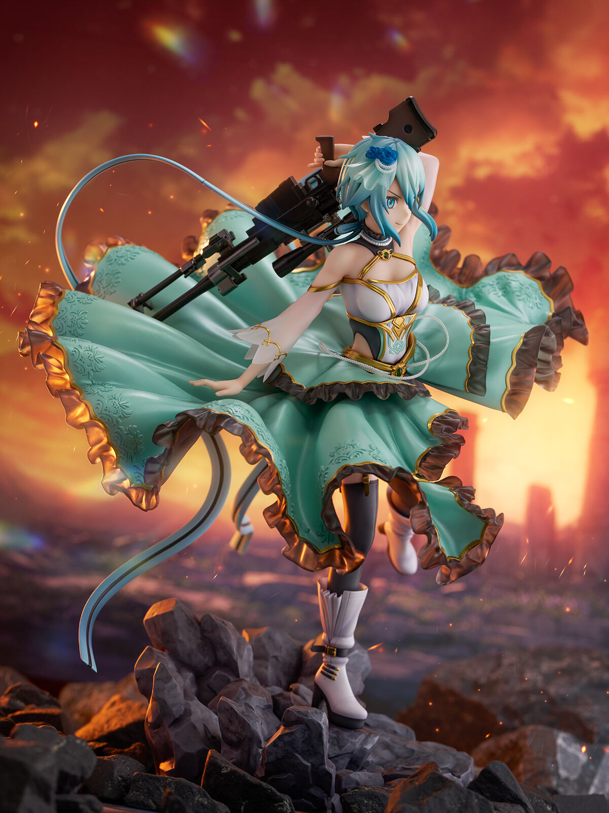 Sword Art Online - Sinon - Shibuya Scramble Figure - 1/7 - Crystal Dress Ver. (CyberZ, eStream) photo 2