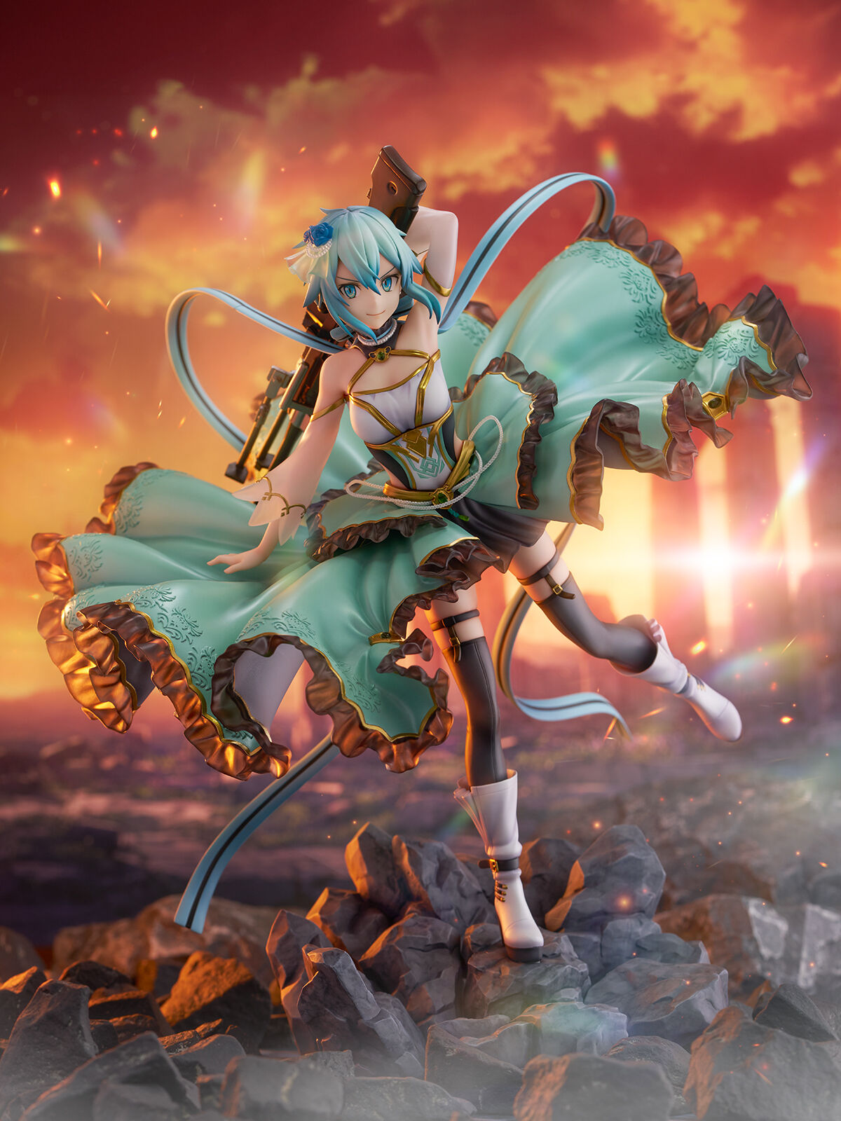 Sword Art Online - Sinon - Shibuya Scramble Figure - 1/7 - Crystal Dress Ver. (CyberZ, eStream) photo 4