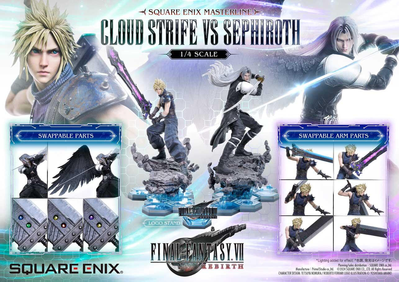 Final Fantasy VII Rebirth - Cloud Strife - Square Enix Masterline (SEM-08) - 1/4 - Cloud Strife Vs Sephiroth (Prime 1 Studio) photo 51
