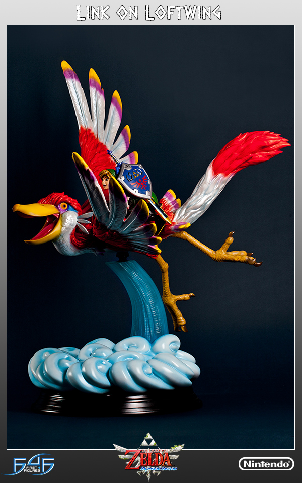 Zelda no Densetsu: Skyward Sword - Kurenai-zoku no Loftbird - Link (First 4 Figures) photo 3