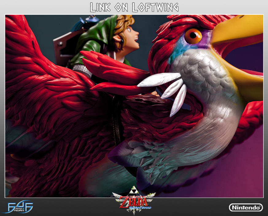 Zelda no Densetsu: Skyward Sword - Kurenai-zoku no Loftbird - Link (First 4 Figures) photo 5