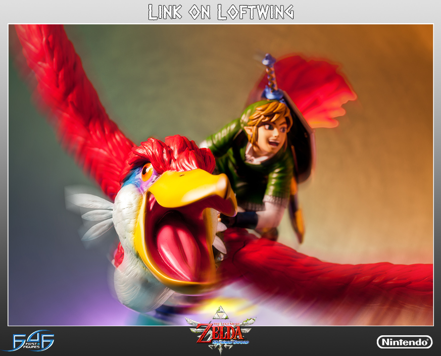 Zelda no Densetsu: Skyward Sword - Kurenai-zoku no Loftbird - Link (First 4 Figures) photo 13