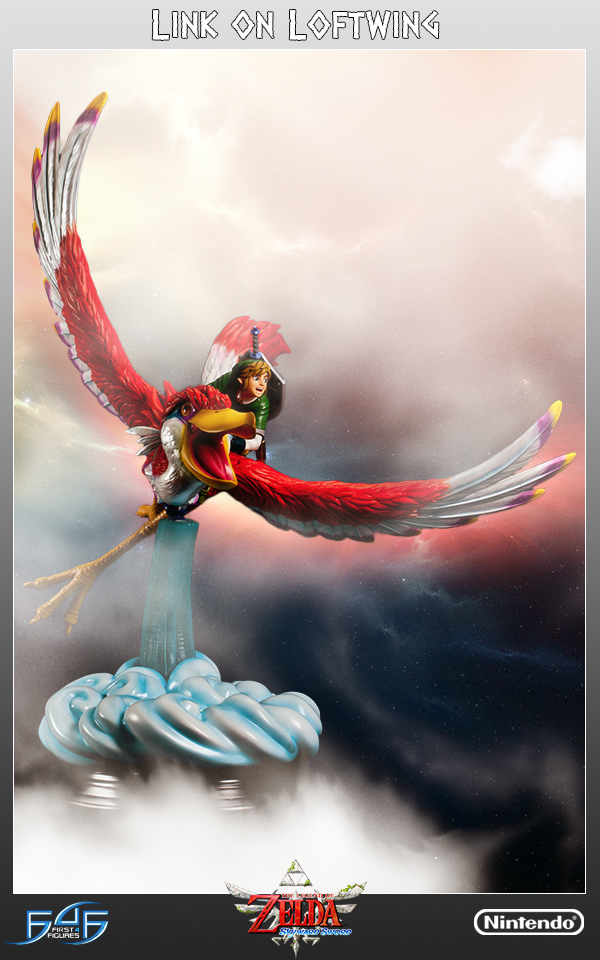 Zelda no Densetsu: Skyward Sword - Kurenai-zoku no Loftbird - Link (First 4 Figures) photo 21
