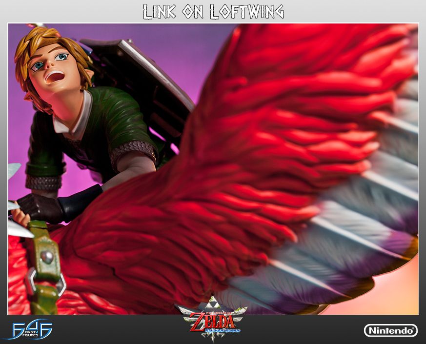 Zelda no Densetsu: Skyward Sword - Kurenai-zoku no Loftbird - Link (First 4 Figures) photo 23