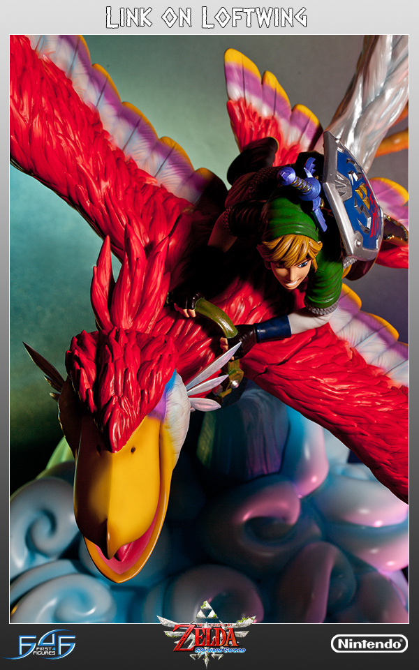 Zelda no Densetsu: Skyward Sword - Kurenai-zoku no Loftbird - Link (First 4 Figures) photo 24