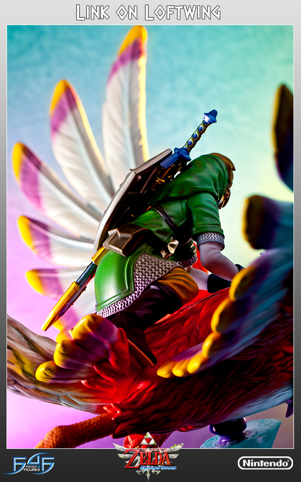 Zelda no Densetsu: Skyward Sword - Kurenai-zoku no Loftbird - Link (First 4 Figures) photo 30