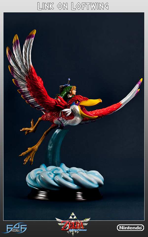 Zelda no Densetsu: Skyward Sword - Kurenai-zoku no Loftbird - Link (First 4 Figures) photo 35