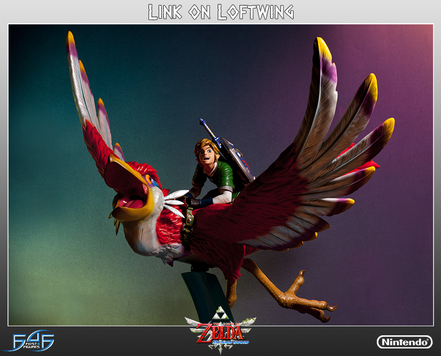 Zelda no Densetsu: Skyward Sword - Kurenai-zoku no Loftbird - Link (First 4 Figures) photo 40