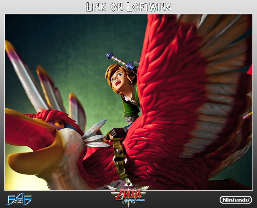 Zelda no Densetsu: Skyward Sword - Kurenai-zoku no Loftbird - Link (First 4 Figures) photo 55