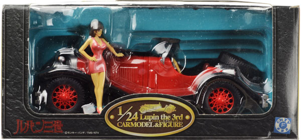 Lupin III - Mine Fujiko - Lupin the 3rd Car Model & Figure - 1/24 (Banpresto)