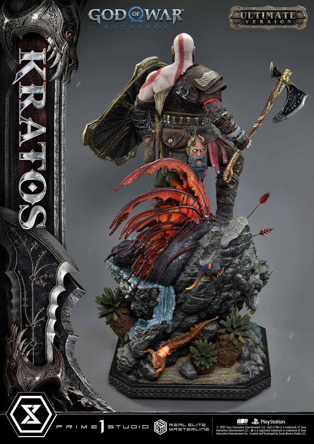 God of War Ragnarök - Dreki - Kratos - Mimir - Real Elite Masterline  (REMGOW-01UT) - 1/3 - Ultimate Version (Prime 1 Studio)