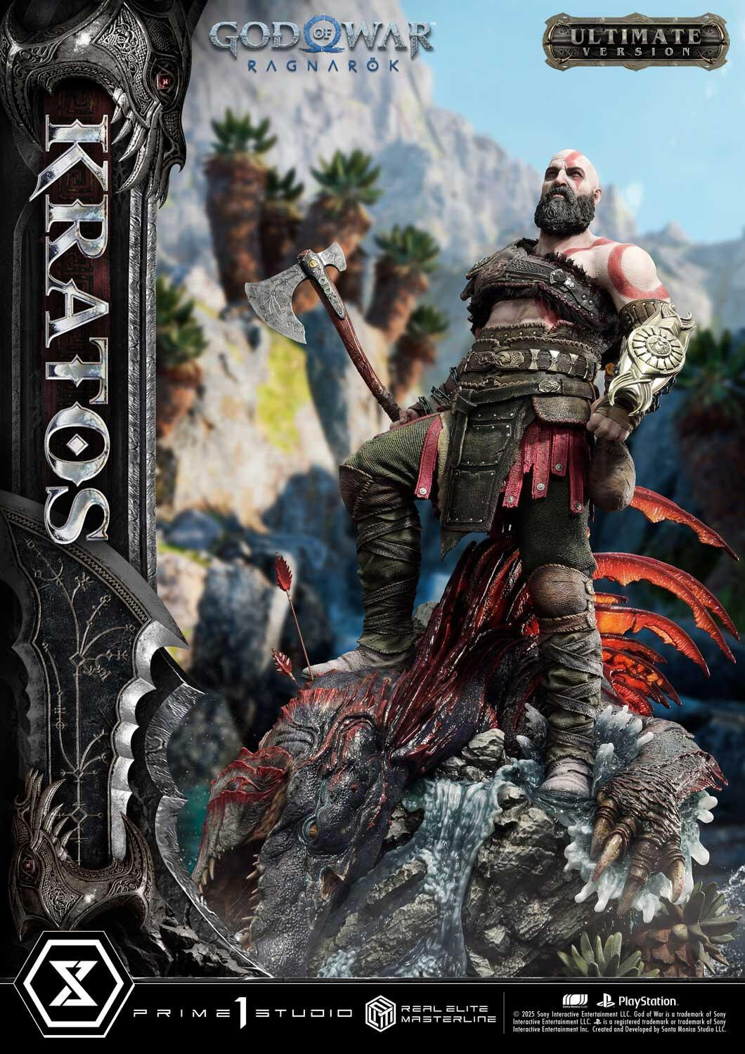 God of War Ragnarök - Dreki - Kratos - Mimir - Real Elite Masterline  (REMGOW-01UT) - 1/3 - Ultimate Version (Prime 1 Studio) photo 2